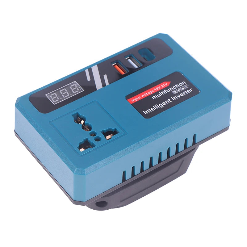 1-Piece 18V DC To 220V AC Power Inverter For Battery, Compatible With 18V/21V Battery Systems – New Power Supply Unit
