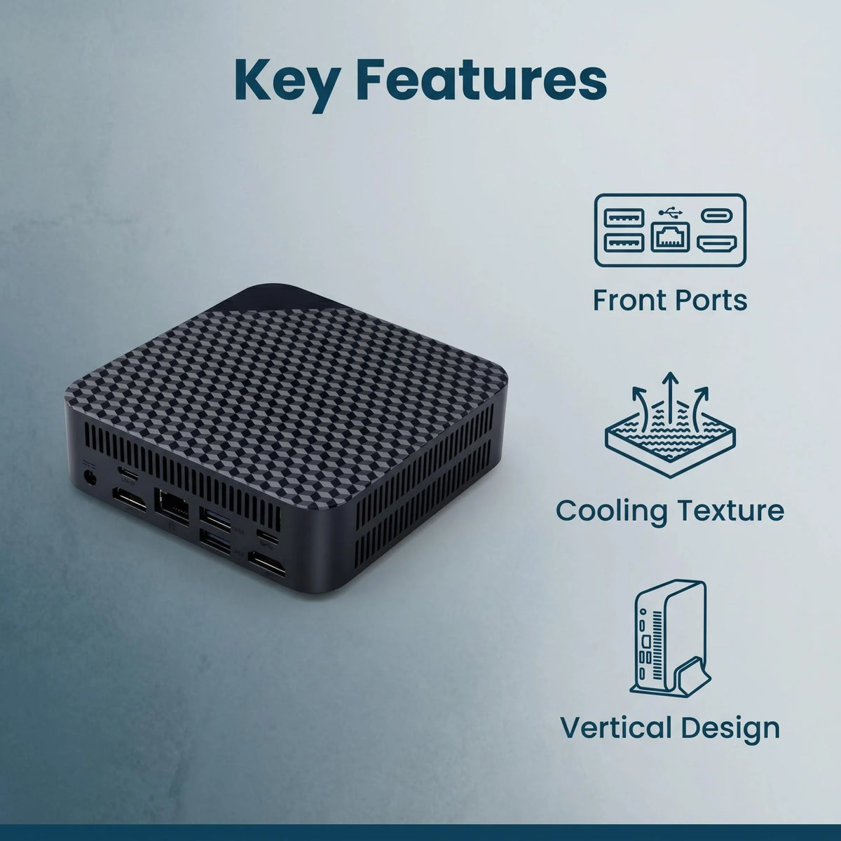 Intel Core i9-10980HK Mini PC 16GB DDR4 512GB NVMe SSD Triple 4K Display WiFi6 BT5.2 Silent Office Home Desktop Pro