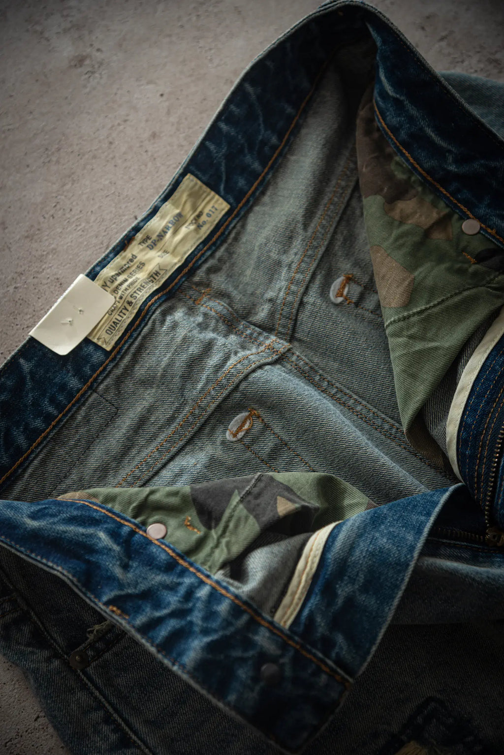 Summer New American Retro Camouflage Patch Pocket Denim Shorts Men's Fashion 88% Cotton Washed Old Straight Casual 5-point Pants