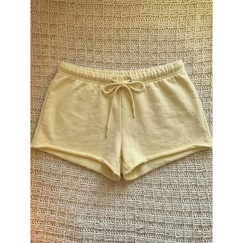 Retro High-end Loose Pajama Pants Women's Spring New Shorts Drawstring Home Pants Can Be Worn Outside