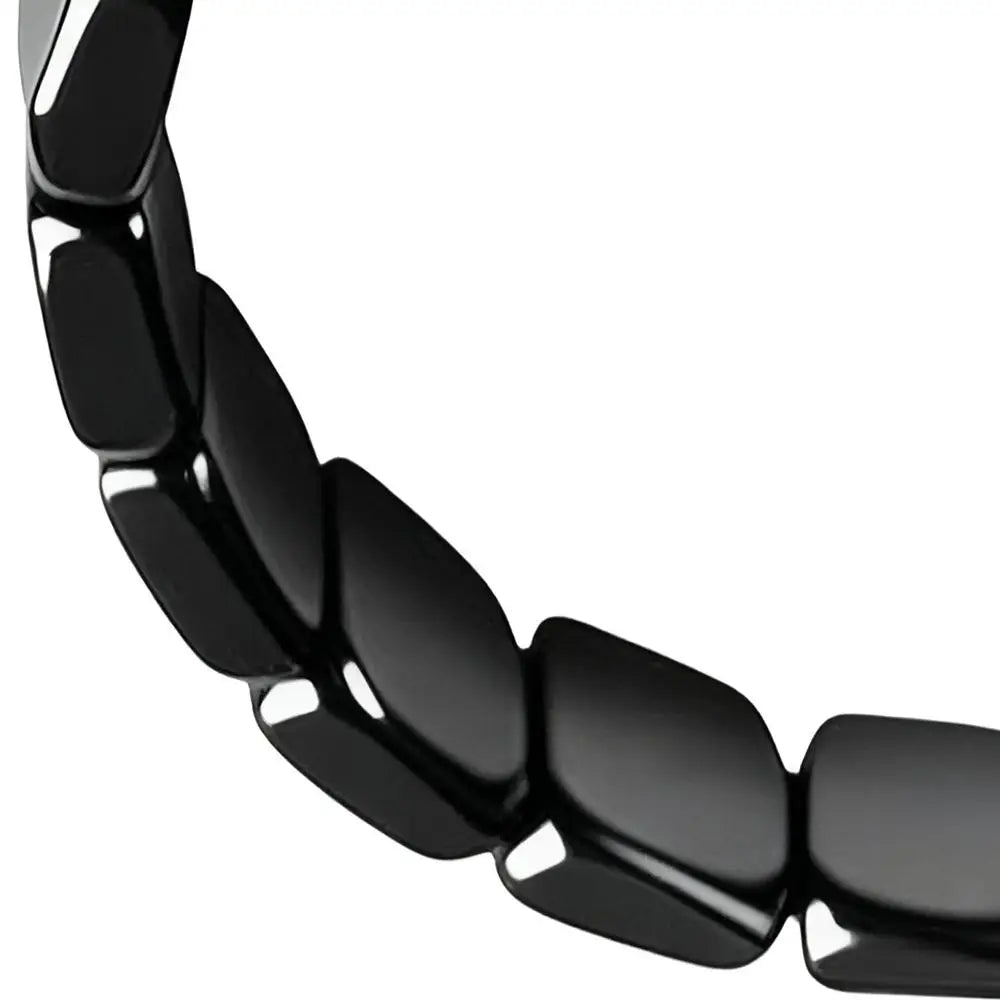 Black Natural HematiteBracelet For Men Reclaim Jewellery Wrist HematiteStone Beaded Healing Bracelet Edge Confidence For Men