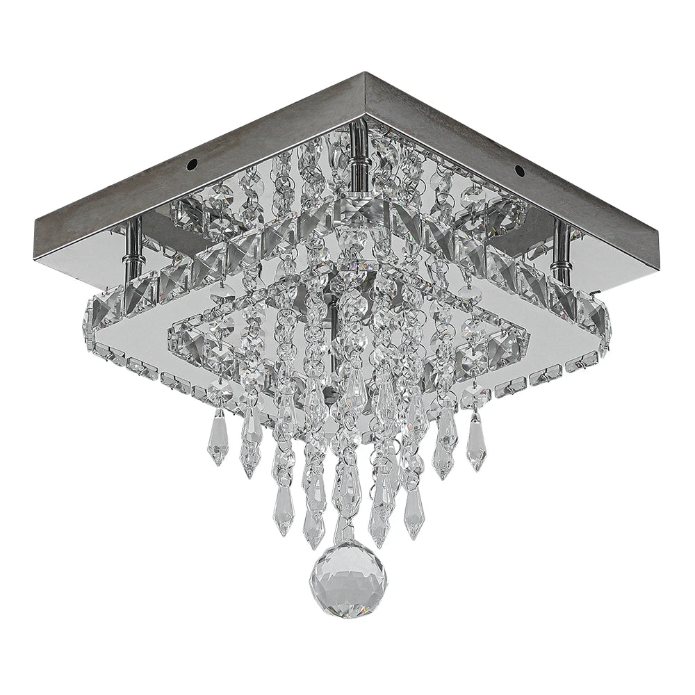 Voltsify Modern Crystal Ceiling Light with Droplets for Living Rooms, Bedrooms and Nurseries