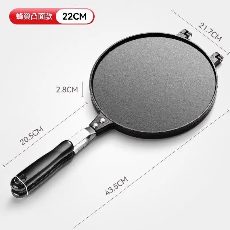 17/20cm Heavy-Duty Nonstick Mold Pan for Baking Omelets, Egg Rolls, Waffles, Cookies, and Ice Cream Cones