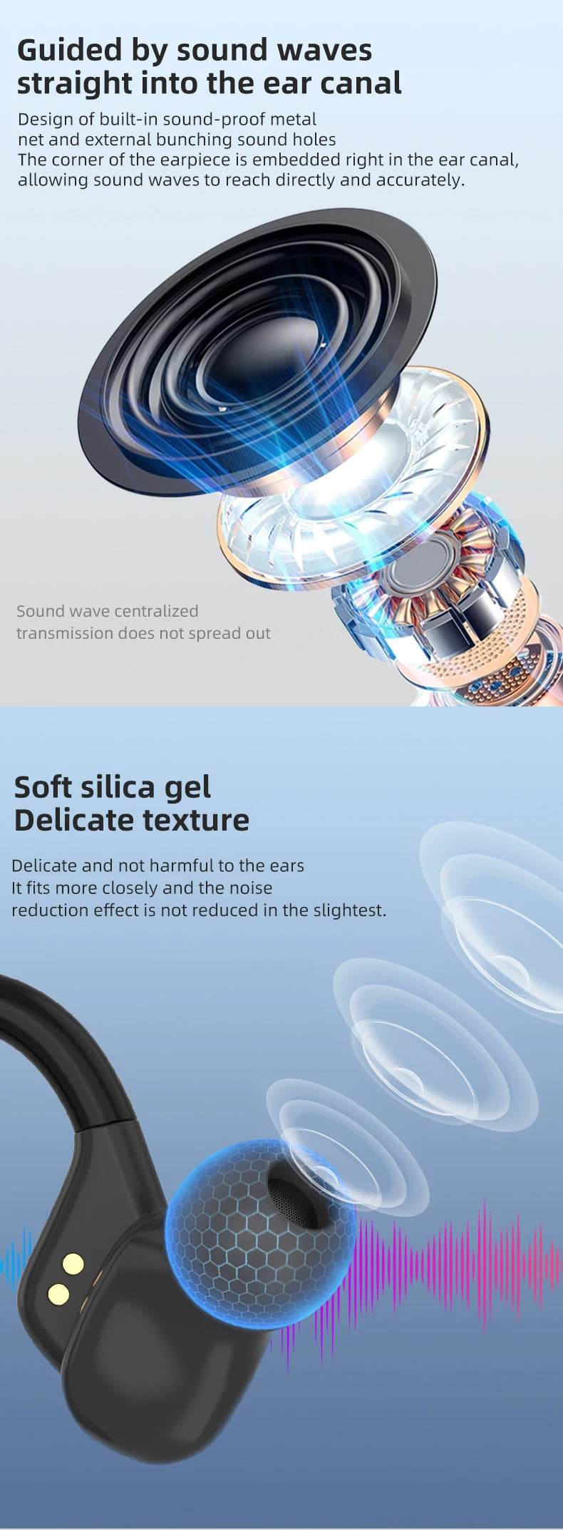 Original SP16 Sports Wireless Earphones over Ear Buds with Earhooks True Wireless Running In-Ear Headphones With Mic Otemkay