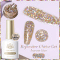 BORN PRETTY 10ml Sliver Reflective Gel Polish Sparking Glitter Semi Permanent Varnish Nail Art Soak Off Gel Varnish Manicure