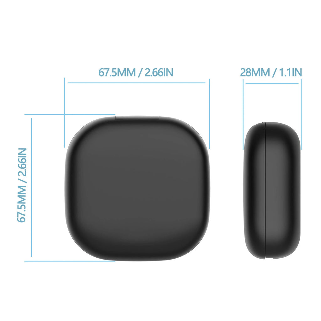 Earbud Charging Case Replacement 500mAh Type C Black Wireless Earbuds Charger Case for Shokz OpenFit 2 2+ T920 T921 Headphones