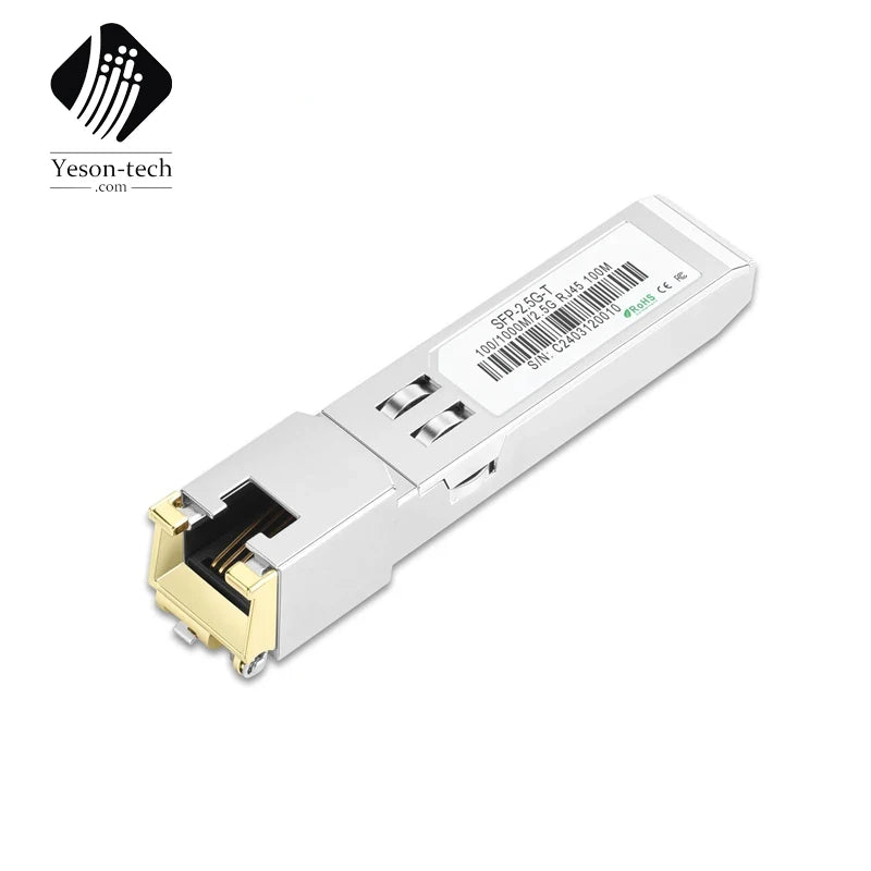 sfp 2.5g rj45 Port 100M SFP Copper Module Fiber SFP Transceiver Module Optical Ethernet Switch Compatible Mikrotik/Cisco
