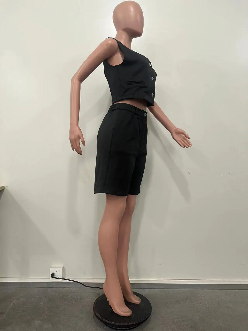 Shorts Pant Set Women Two Piece Sets V Neck Sleeveless Vests Tops Short Pants High Waist Y2k Streetwear Casual Solid 2026