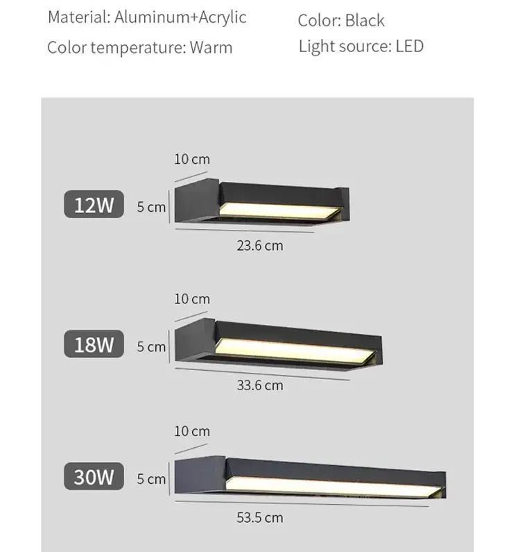 IP65 Waterproof Outdoor LED Wall Lamp Rotatable lamp Villa courtyard garden porch outdoor light Aluminum Wall Lights Fixture