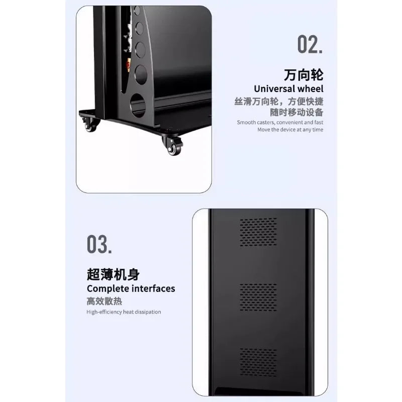 LED folding poster screen, indoor full color, mirror advertising display high definition landing