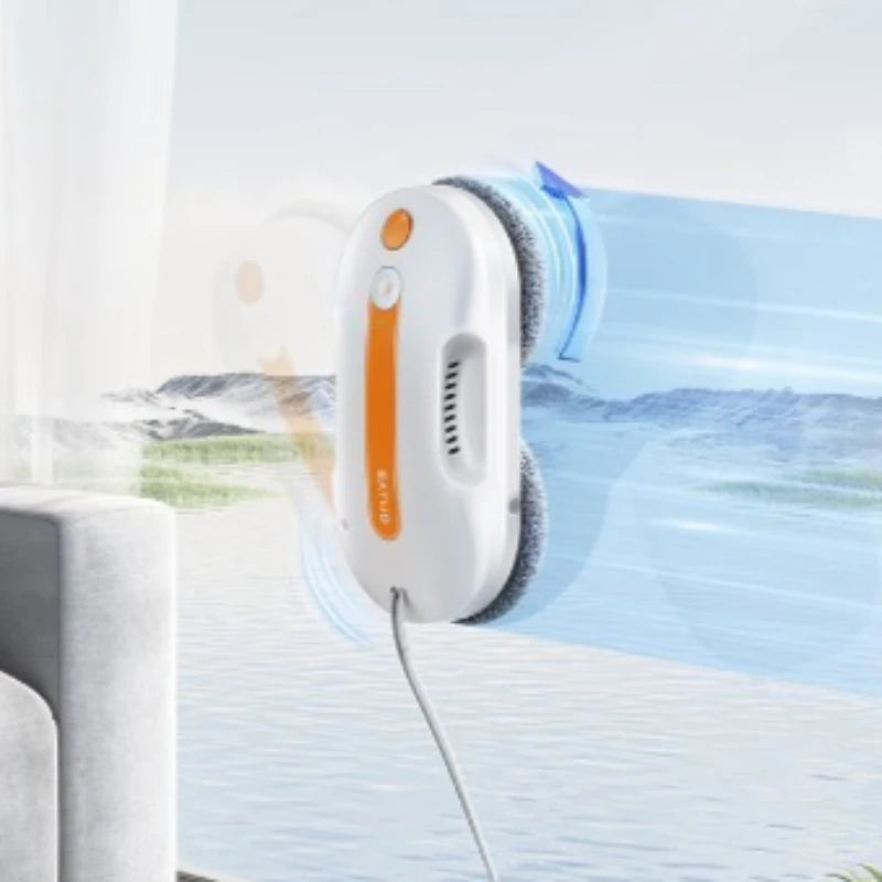 Robot household automatic water spray wet wipe zero welt glass cleaning robot
