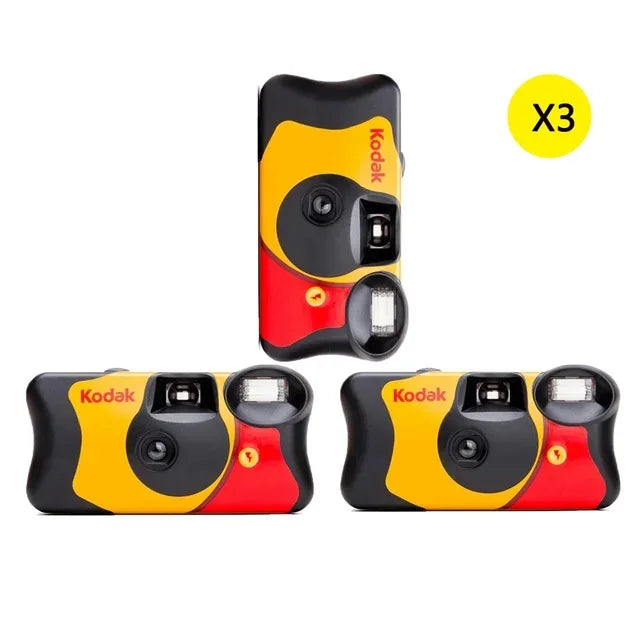 Kodak FunSaver Single Use Camera Classic  27 Sheets 39 Sheets With Flash Original 1-5 Pcs Disposable Point-and-Point Film Camera