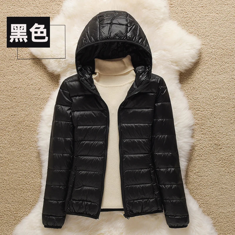 Spring Autumn Women Jackets 2024 Winter Female White duck down Jacket Fashion Ultralight Women Parka Packable Casual Puffer Coat