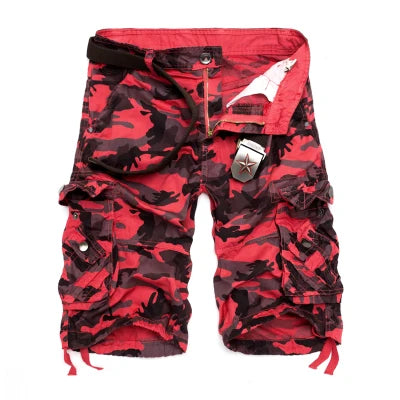 US Size 2026 New Camouflage Loose Cargo Shorts Men Cool Summer Military Camo Short Pants Homme Cargo Shorts
