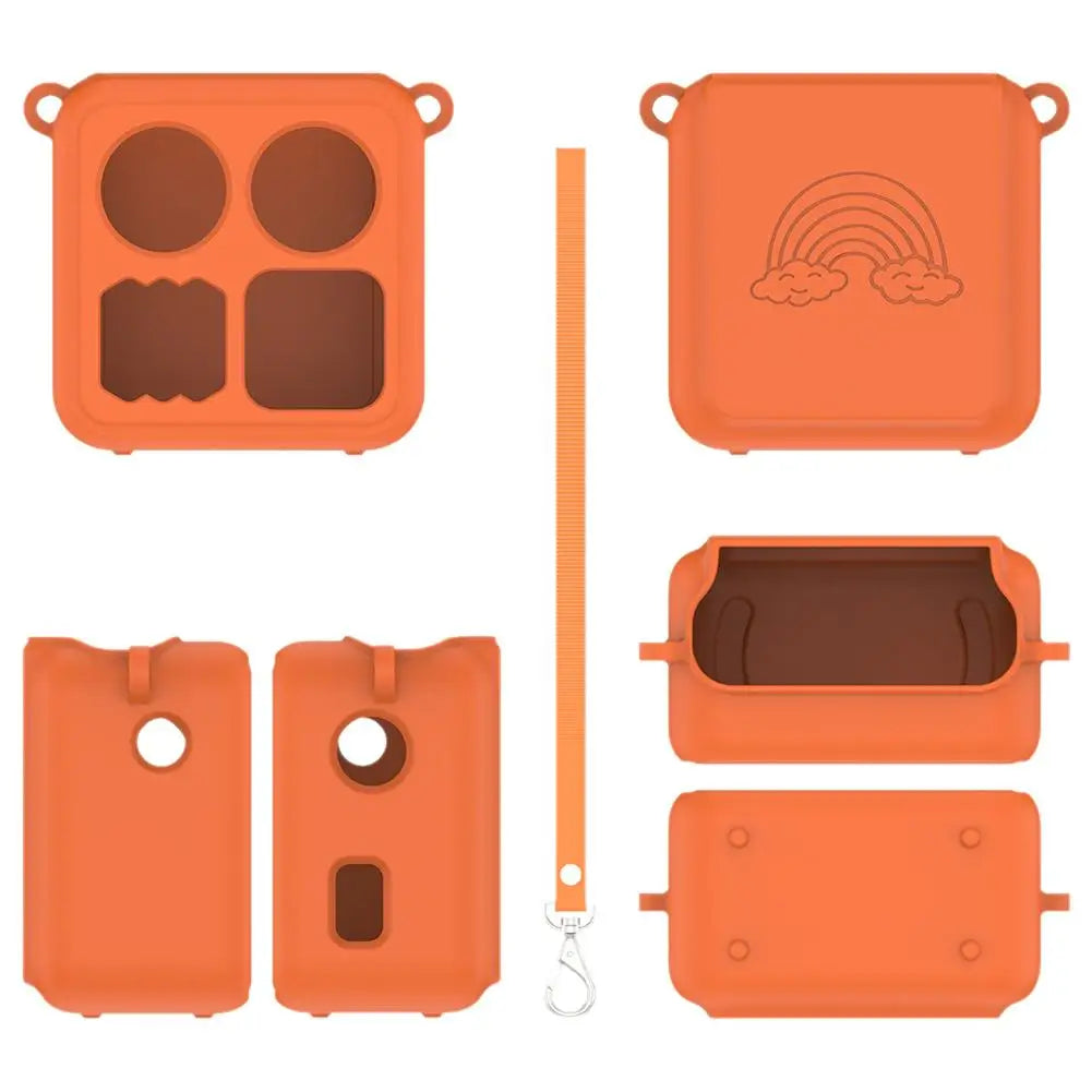 For Yoto Mini Small Audio Player Protective Case Can Hold Cassette Tape Hanging Rope Simple Solid Color Storage