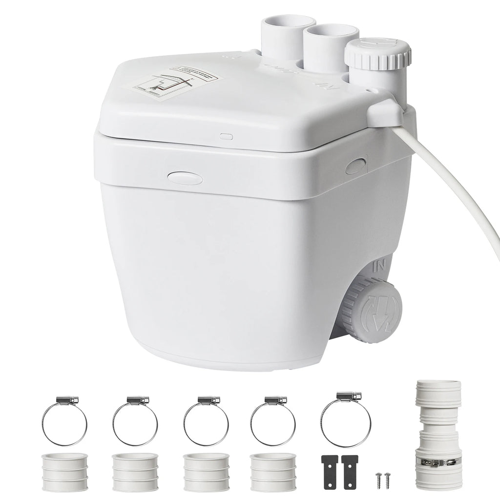 VEVOR Utility Sink Pump 1/3 HP 120V 1750 GPH Flow 18 ft Head Under-Sink Sump Pump System Heavy-Duty Utility/Laundry Sink Pump