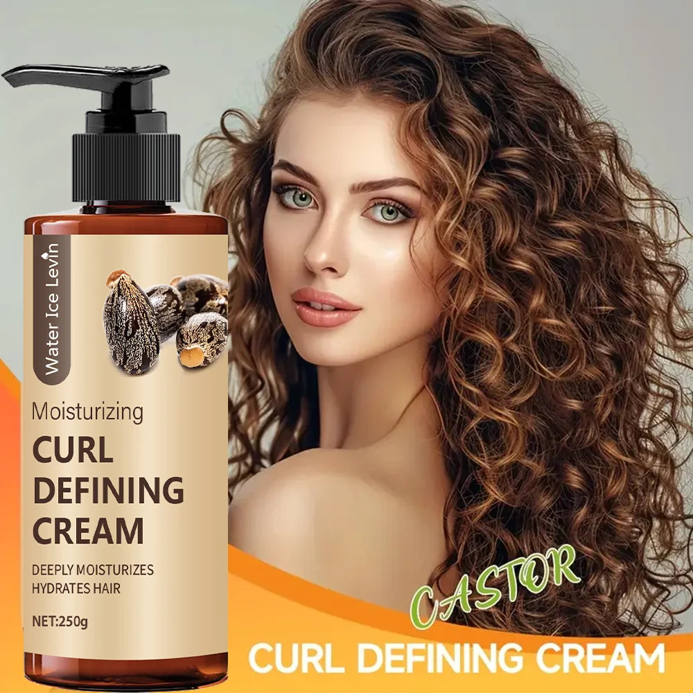 Perm, Latin curls, braids, curling styling cream, gives hair a natural, voluminous and long-lasting style, moisturizes and nourishes, suitable for wavy and curly hair, protects hair