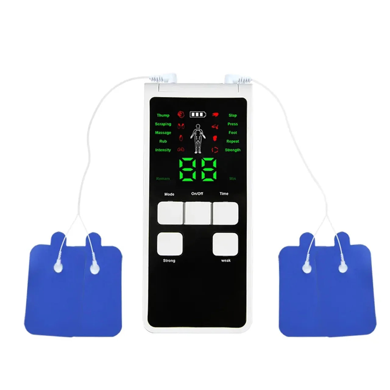 8-mode Full Body Massager Electric Muscle Stimulator Acupuncture Low Frequency Pulse Vibration Massage Relax Muscle Anti-fatigue