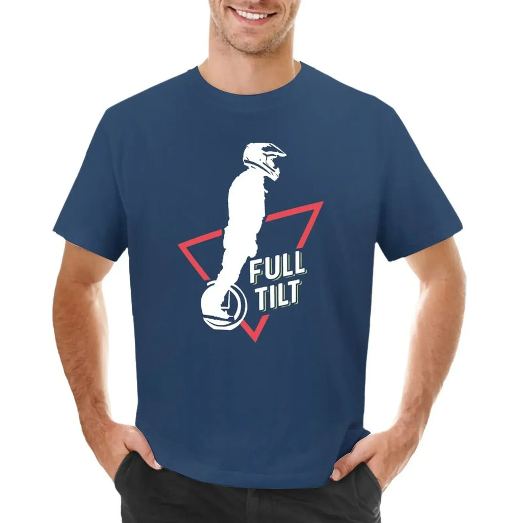 EUC-electric unicycle Full Tilt T-Shirt aesthetic clothes summer top cotton funny t shirts for men Short Sleeve Round Collar