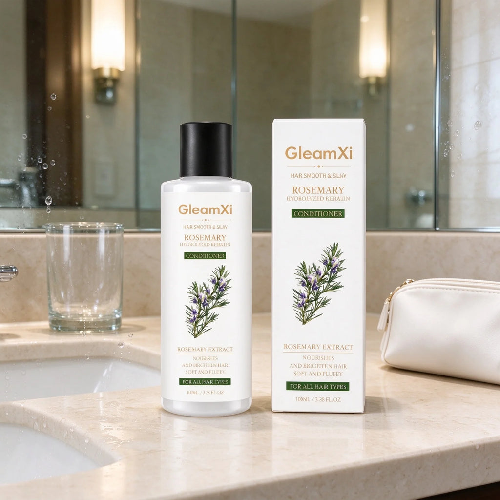 GleamXi Rosemary Hair Hydrolyzed Keratin Conditioner Anti Frizz Repair Split Ends Nourish Dry Damage Hair Smoothing Conditioner