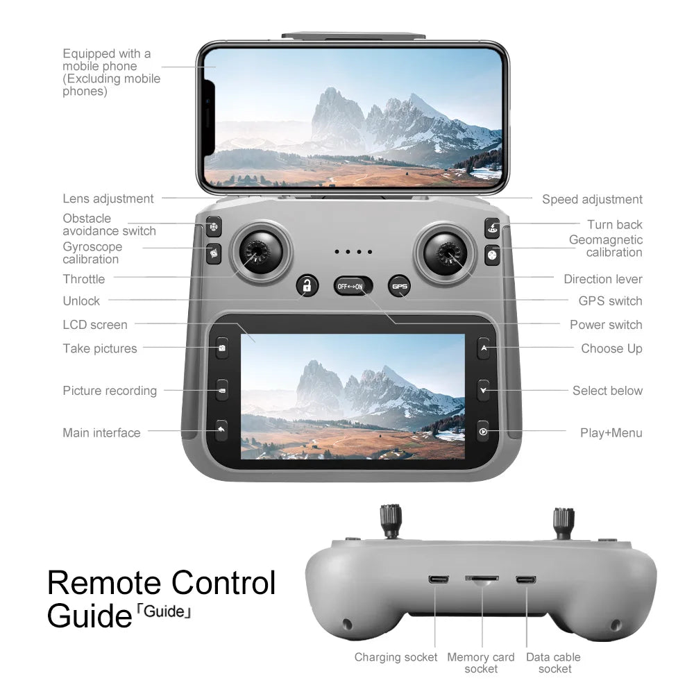 Original V198MAX Drone 8K Profesional FPV Brushless Laser obstacle avoidance Aerial Optical Foldable Quadcopter Mini 4K Dron