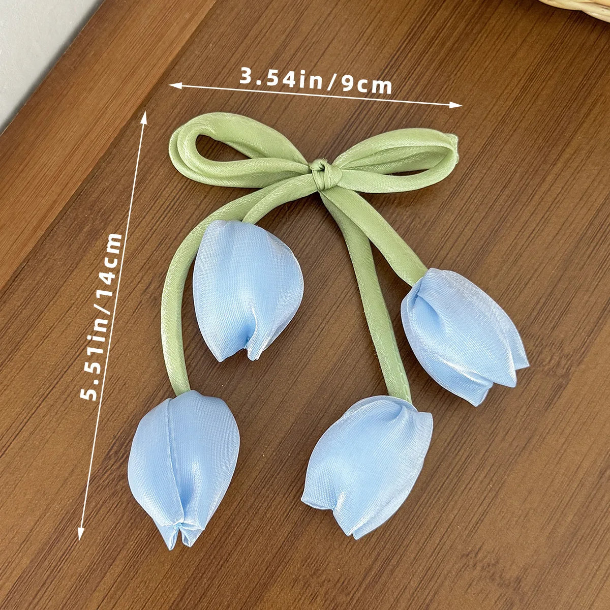 Korean Tulip Flower Bow Hair Clip Girls Sweet Fashion Versatile Duckbill Clip Children Kids Princess Hair Styling Accessories