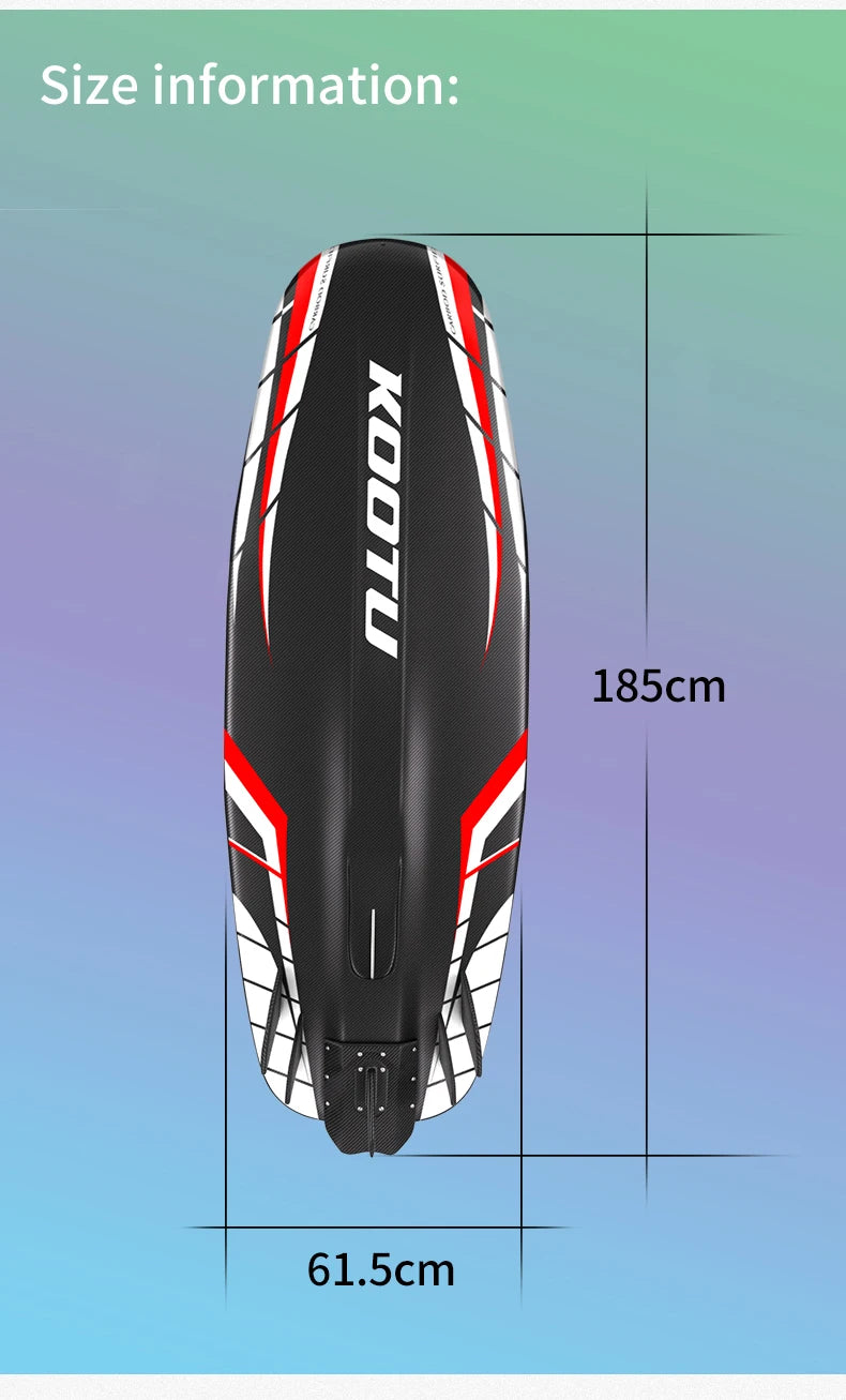 KOOTU Fuel Engine Surfboard 109cc Electric Surfboard Carbon Fiber Surfboard Powerful High Speed Surfboards