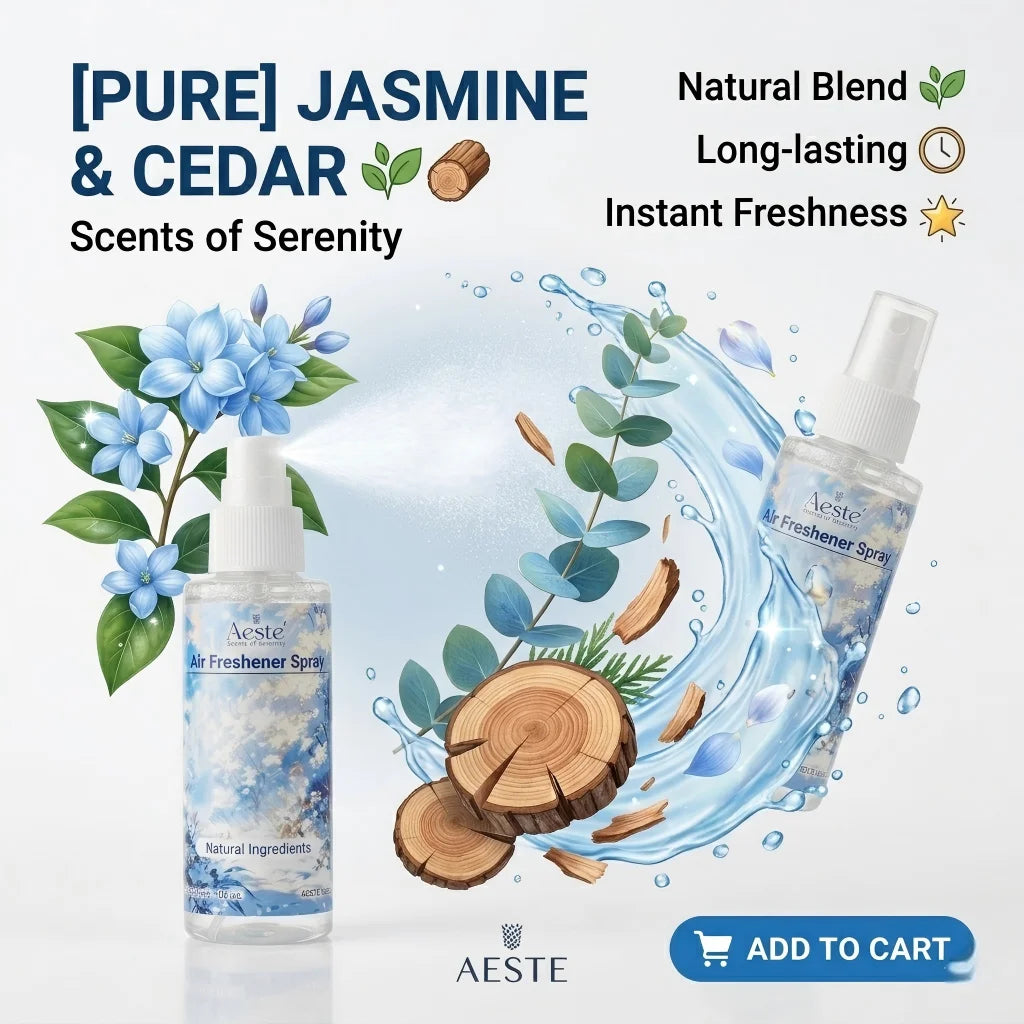 100ml Room Air Freshener Spray Long Lasting Fragrance Deodorizer for Home Bathroom Car Office