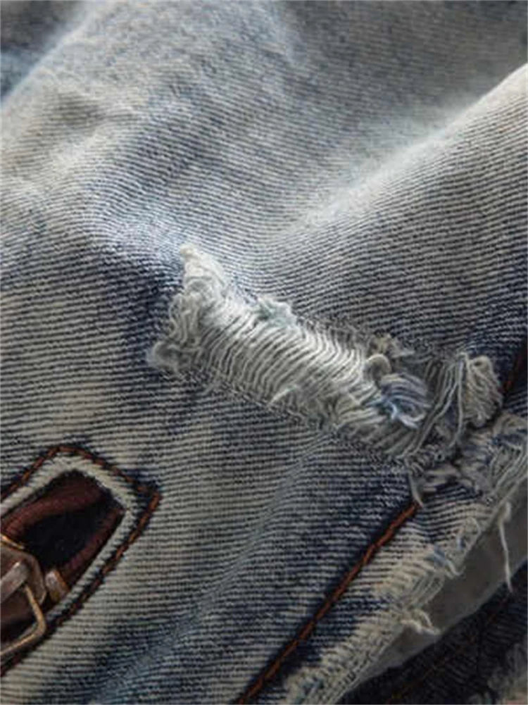 Summer Women Kpop Jean Shorts Abi Y2K 2000s Ripped Denim Hot Pants Grunge Gyaru Japanese American Retro Cyber Punk Harajuku Tide