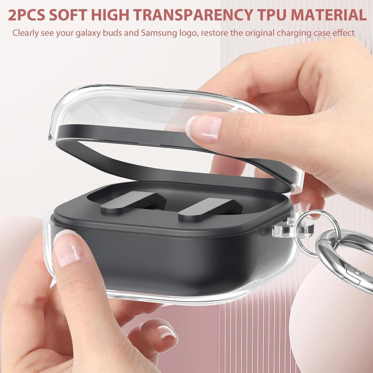 Clear Cover for Galaxy Buds 4 Pro/Buds 4/Buds3 FE/Buds 3/3 Pro CaseSoft TPU Shock Resistant Buds4 Pro Full Protective Case Cover
