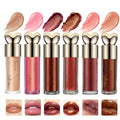ZaiDoc Muti-Pcs 3D Plumping Shimmer Lip Gloss 6 Colors Moisturizing Glossy Finish Optional Hydrating Lip Oil Glaze Long Lasting Non-Sticky Liquid Lipstick for Girls Daily Makeup Cosmetics