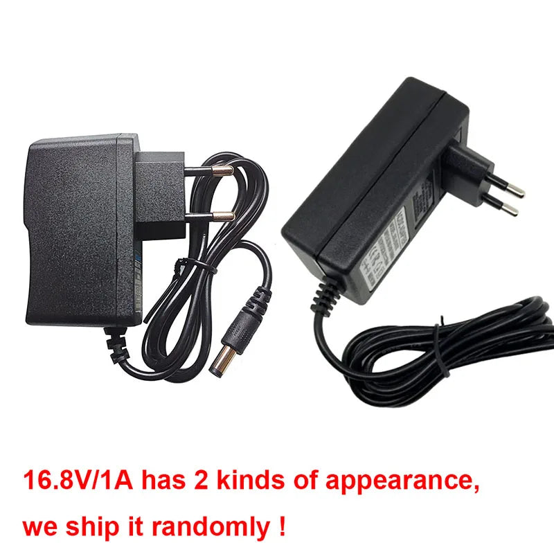16.8V 1A Wall Adapter Charger for Massage Gun Intelligent 18650 Lithium Li-on Battery Power Charger 5.5*2.1mm