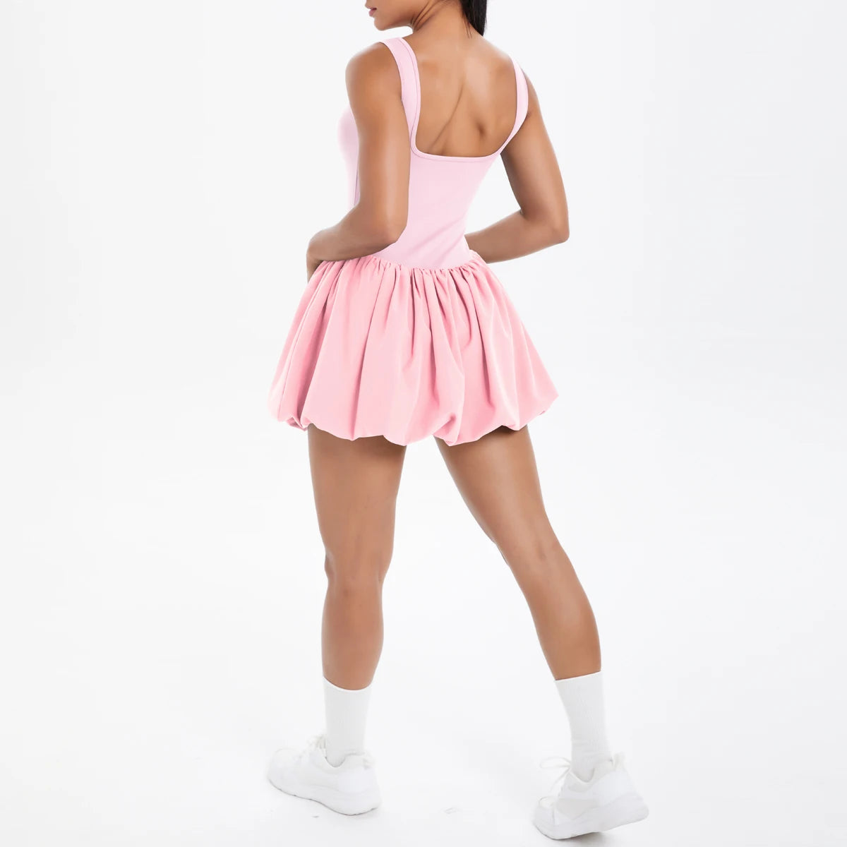 Athletic Yoga Fitness Dress Fitness High Stretch Slim Double Side Non-slip Women's Sports Dresses