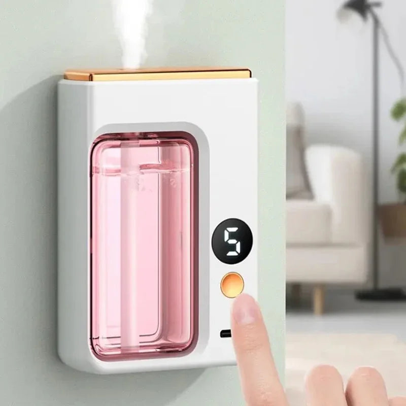 Aromatherapy Machine Essential Oil Humidifier Portable 5-speed Digital Display Automatic Aromatherapy Spray Deodorize Purify Air