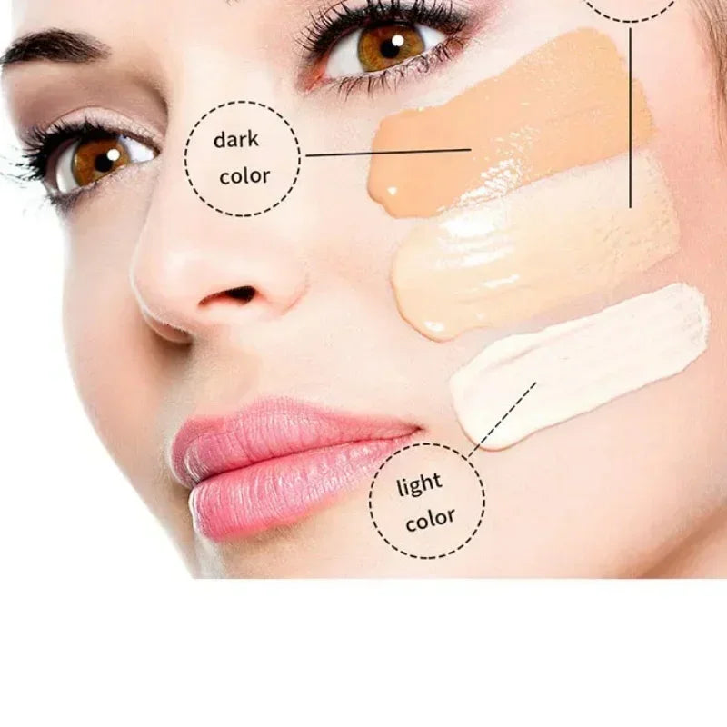 Liquid Foundation Naturally Covers Flaws Without Sticking Powder, Plain Face Cream, Transparent Foundation, Conceals Blemishes