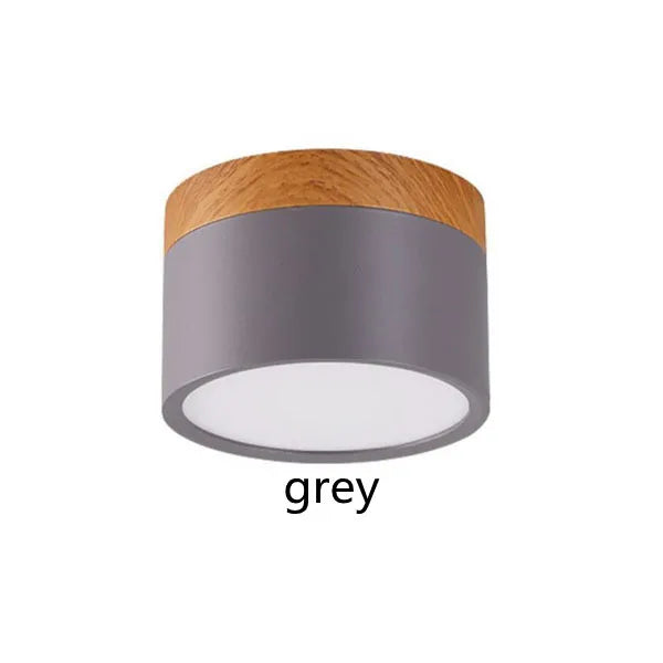 Led Ceiling Downlight Dimmable Surface Mounted Ceiling Lamp Wood Modern Light Spotlight Bedroom Living Room Homekit Bbulb AC220V