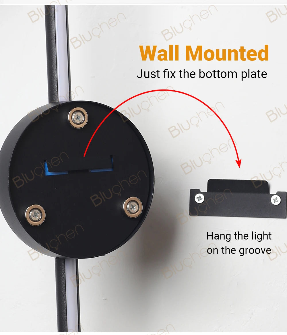 Wireless Wall Lamp Sconce Rechargeable USB-C 4400mAh battery Remote Control Dimmable LED Wall Lamp For Bedroom Living Room