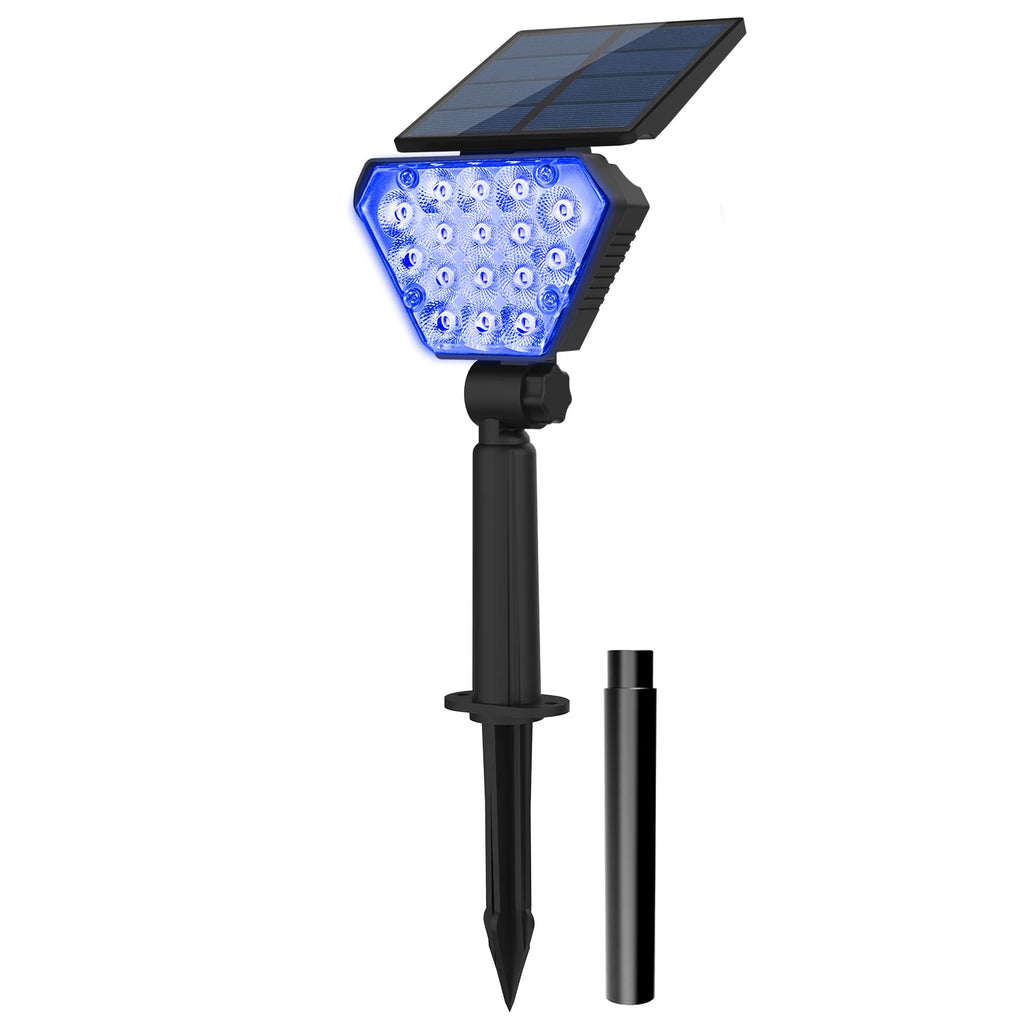Solar LED Light Outdoor IP65 Waterproof Blue Light Solar Power Light Lawn Light For Garden Decor Solar Wall Light Outdoor