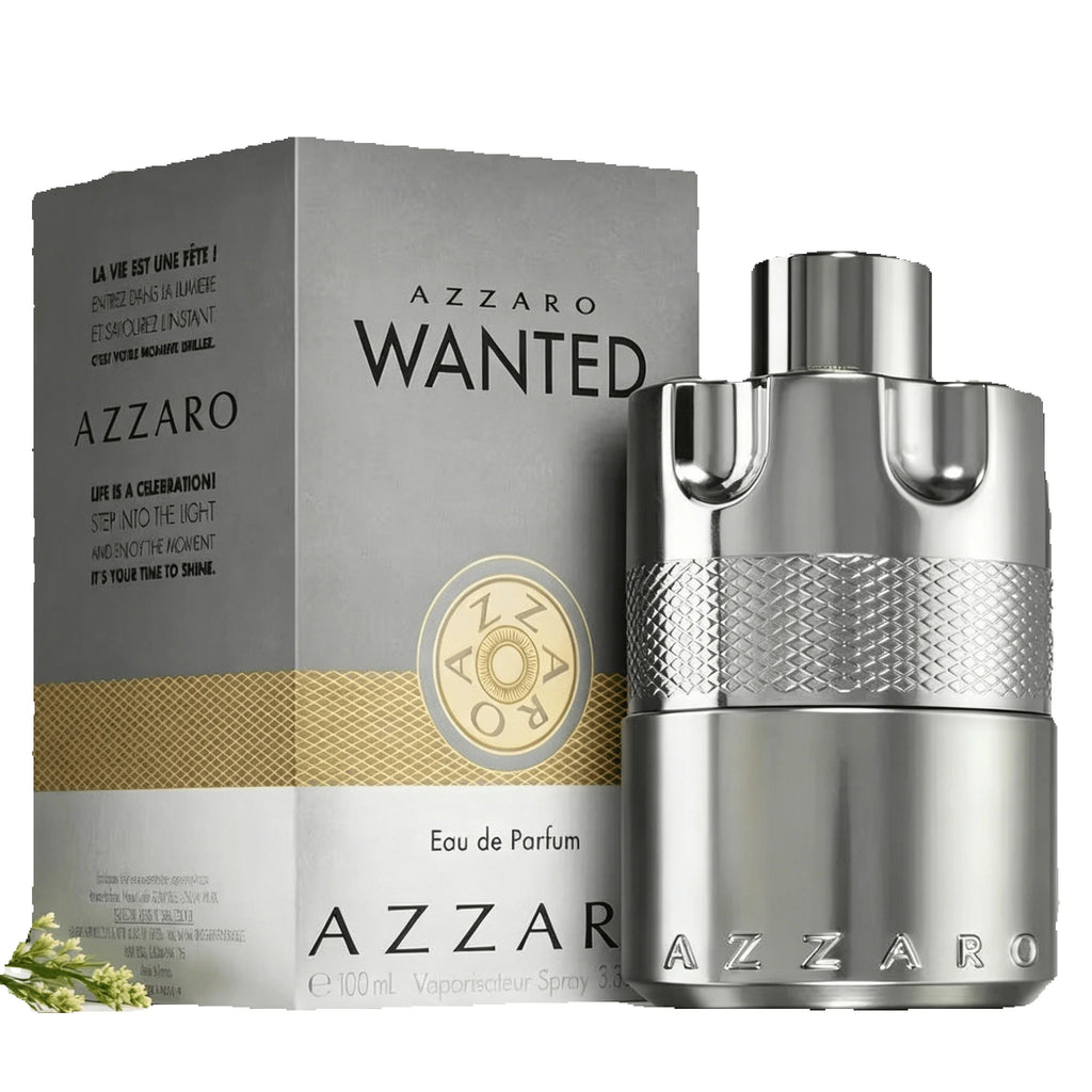 Azzaro Wanted Men EDT Perfume 100ml With Gift Box Long Lasting Spicy Woody Citrus Scent Silver Metal Cap Luxury Bottle Fragrance Gift for Men