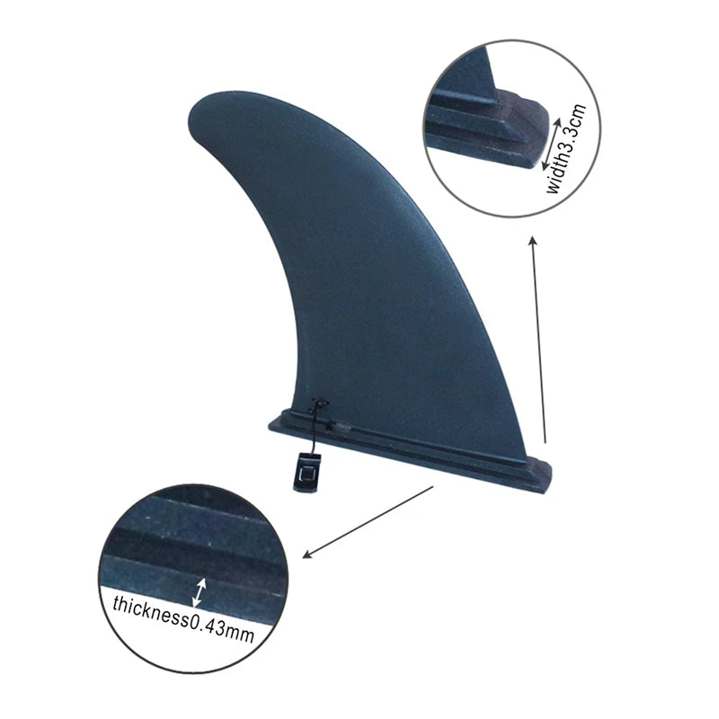 Surfwater Wave Fin SUP Stablizer Fit Stand Up Paddle Board Surfboard Slide-in Central Fin Side Splitter Socket Accessories