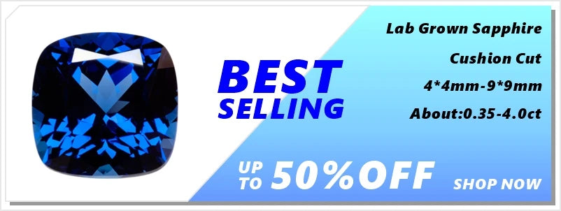 ABCLab Grown Sapphire Royal Blue Color Multiple Cuts Available Gems For Jewelry Setting&Custom Design Selectable Certificate