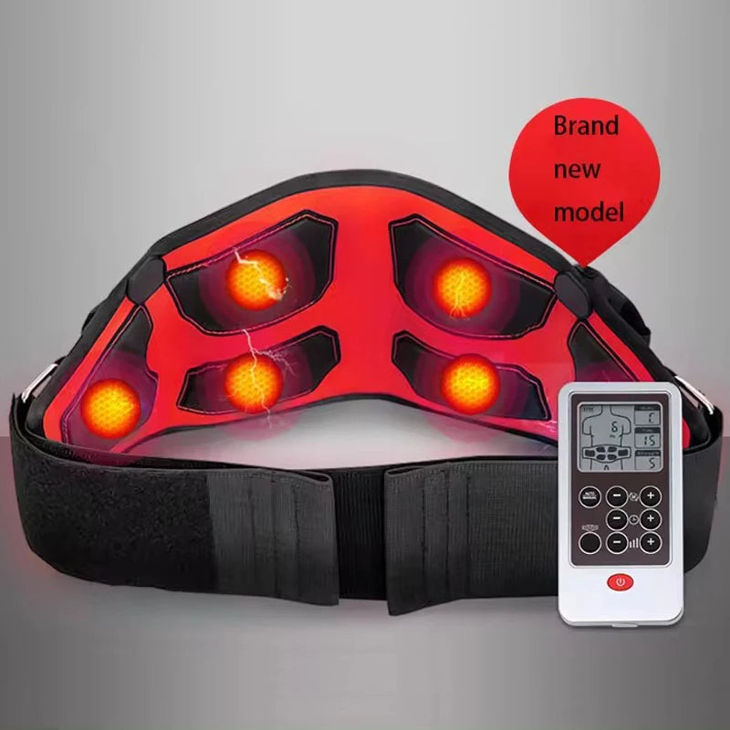 EMS Waist Abdominal Trainer Belt Muscle Stimulator Abs Muscle Toner Display Fat Burn Body Slimming Weight Loss Fitness Massage