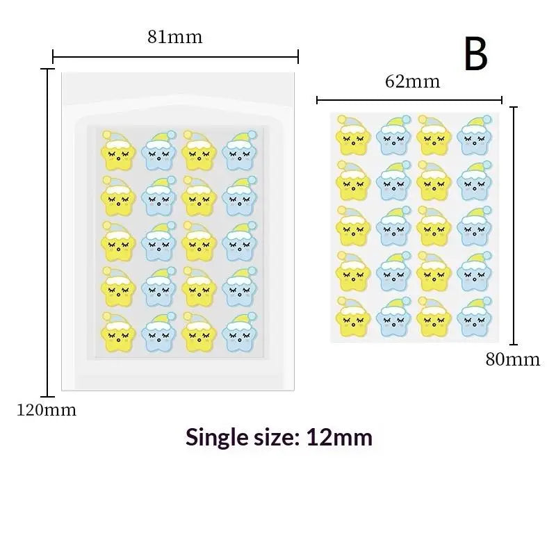 Hydrocolloid Acne Pimple Patches Ultra Thin 20Pcs Invisible Waterproof Day Night Care for Facial Acne Spot Treatment