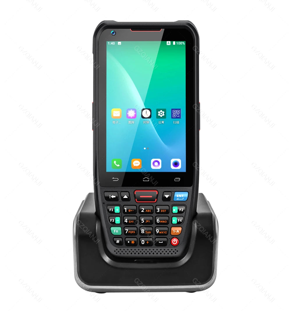 Android 10 PDA Handheld Terminal 2D Barcode Scanner 4G Data Collector NFC Cradle Charger Optional Logistics Warehousing Device