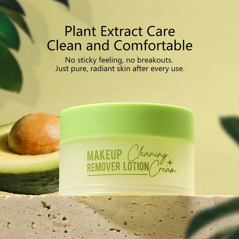 Makeup remover cream deeply cleanses the face, eyes, and lips with a gentle and non irritating makeup remover oil