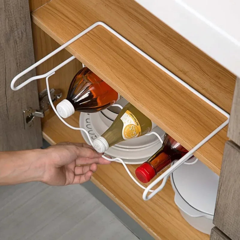 Kitchen Supplies Refrigerator Organizer Rack Inside Shelf Beer Wine Bottle Holder Rack Kitchen Storage Shelves Accessories Tools
