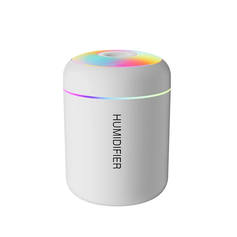HOMEFISH Mini Air Humidifier Usb Aroma Diffuser Essential Oil Purifier Cool Mist Sprayer Home Bedroom LED Desktop Humidificador