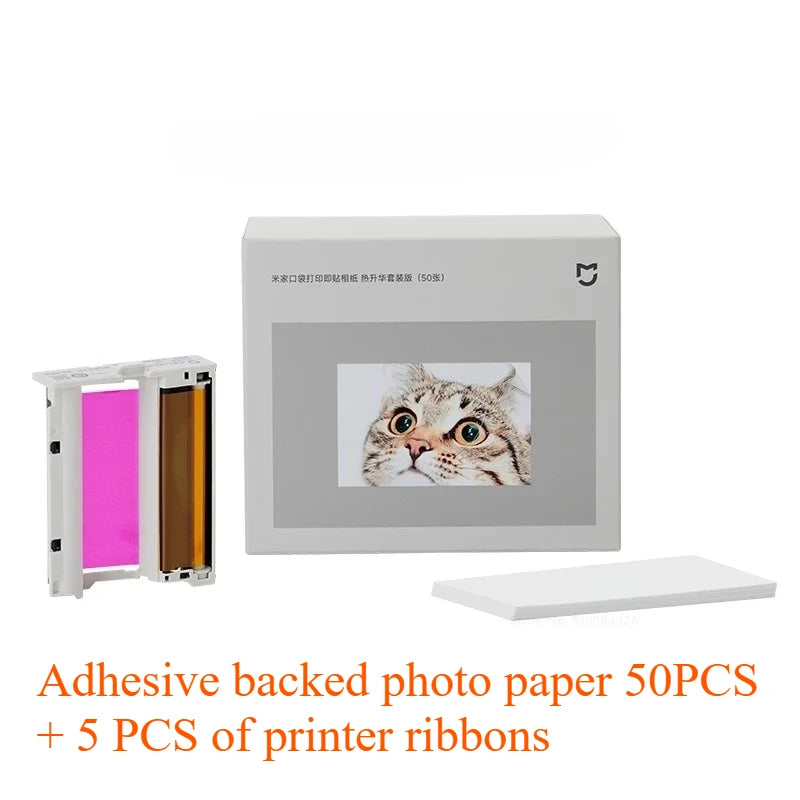 For Xiaomi Mijia Pocket Photo Printer Pro Dedicated Photo Paper Adopts New Sublimation Printing Technology
