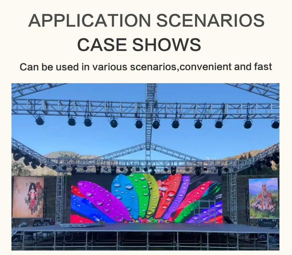 Outdoor P3.91 Full Color LED Display Screen Waterproof SMD LED Video Wall HD RGB Illuminated Sign Advertising Screen 50*100cm