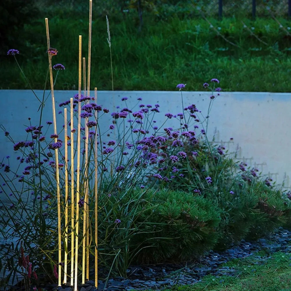 Modern simple stainless steel acrylic outdoor lawn lamp, high-grade durable lamp body, garden landscape waterproof reed lamp